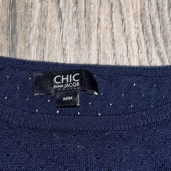 Marc Jacobs Nautical Blue and White Striped Crew Neck Sweater - Picture 3 of 3